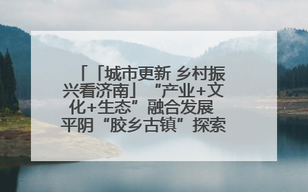 「城市更新 乡村振兴看济南」“产业+文化+生态”融合发展 平阴“胶乡古镇”探索振兴路径成效显著