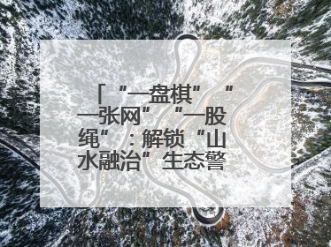 “一盘棋”“一张网”“一股绳”：解锁“山水融治”生态警务“密码”