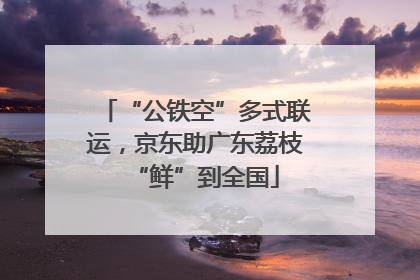 “公铁空”多式联运，京东助广东荔枝“鲜”到全国
