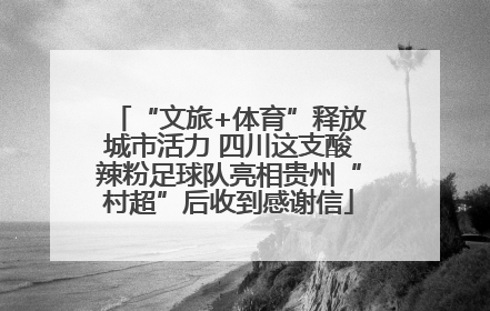“文旅+体育”释放城市活力 四川这支酸辣粉足球队亮相贵州“村超”后收到感谢信