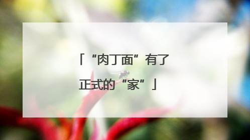 “肉丁面”有了正式的“家”