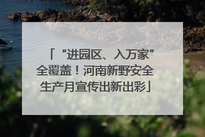 “进园区、入万家”全覆盖！河南新野安全生产月宣传出新出彩