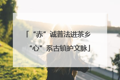 “赤”诚普法进茶乡 “心”系古镇护文脉