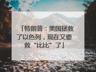 特朗普：美国拯救了以色列，现在又要救“比比”了