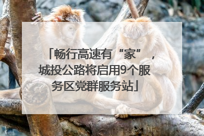 畅行高速有“家”，城投公路将启用9个服务区党群服务站