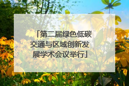 第二届绿色低碳交通与区域创新发展学术会议举行