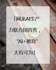 网龙AI生产力联合国首秀，“AI+教育”大有可为