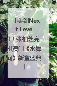 美到Next Level！张柏芝亮相澳门《水舞间》新章盛典