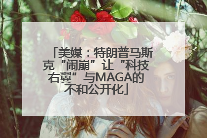 美媒：特朗普马斯克“闹崩”让“科技右翼”与MAGA的不和公开化