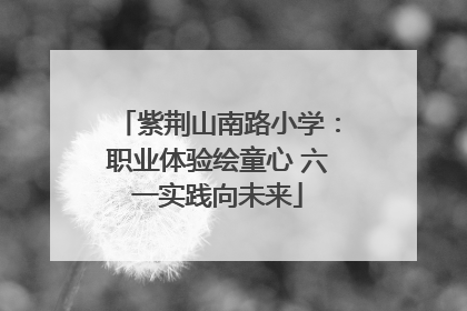 紫荆山南路小学：职业体验绘童心 六一实践向未来