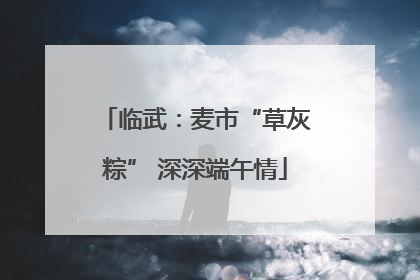 临武：麦市“草灰粽” 深深端午情