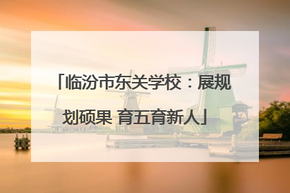临汾市东关学校：展规划硕果 育五育新人