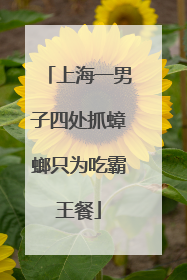 上海一男子四处抓蟑螂只为吃霸王餐