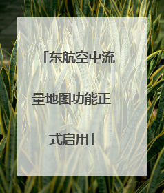 东航空中流量地图功能正式启用