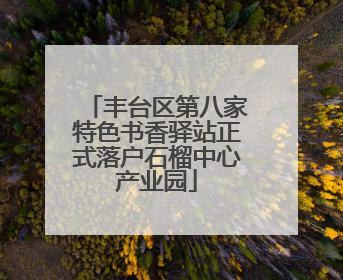 丰台区第八家特色书香驿站正式落户石榴中心产业园