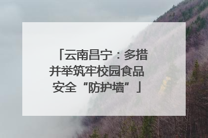 云南昌宁：多措并举筑牢校园食品安全“防护墙”