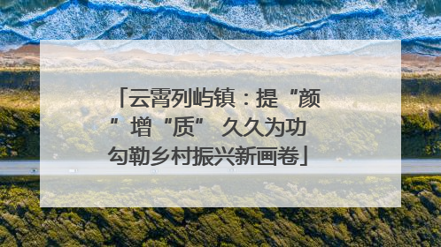 云霄列屿镇：提“颜”增“质” 久久为功勾勒乡村振兴新画卷