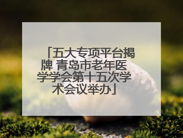 五大专项平台揭牌 青岛市老年医学学会第十五次学术会议举办