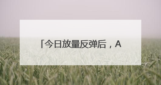今日放量反弹后，A股调整结束了吗？