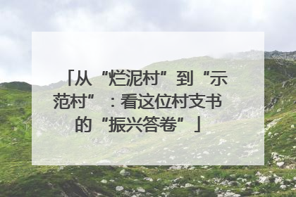 从“烂泥村”到“示范村”：看这位村支书的“振兴答卷”