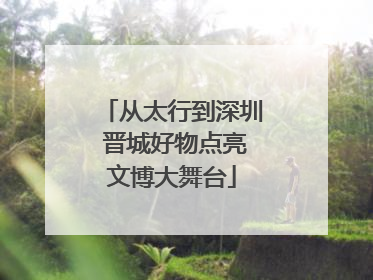 从太行到深圳 晋城好物点亮文博大舞台