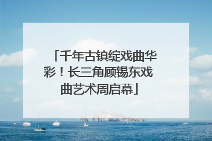 千年古镇绽戏曲华彩！长三角顾锡东戏曲艺术周启幕
