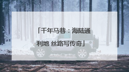 千年马巷：海陆通利地 丝路写传奇