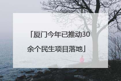 厦门今年已推动30余个民生项目落地