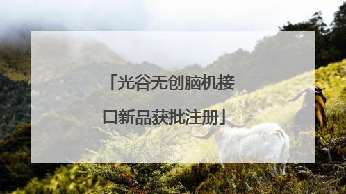 光谷无创脑机接口新品获批注册
