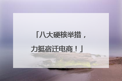 八大硬核举措，力挺宿迁电商！
