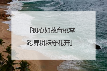 初心如故育桃李 跨界耕耘守花开