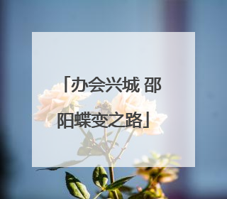 办会兴城 邵阳蝶变之路