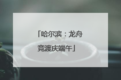 哈尔滨：龙舟竞渡庆端午