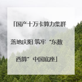 国产十万卡算力集群落地庆阳 筑牢“东数西算”中国底座