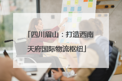 四川眉山：打造西南天府国际物流枢纽
