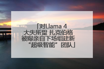 对Llama 4大失所望 扎克伯格被曝亲自下场组建新“超级智能”团队
