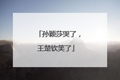 孙颖莎哭了，王楚钦笑了