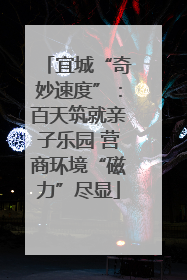 宜城“奇妙速度”：百天筑就亲子乐园 营商环境“磁力”尽显