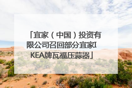 宜家（中国）投资有限公司召回部分宜家IKEA牌瓦福压蒜器