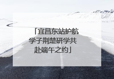 宜昌东站护航学子荆楚研学共赴端午之约