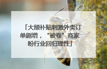 大额补贴刺激外卖订单剧增，“被卷”商家盼行业回归理性