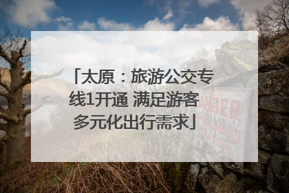 太原：旅游公交专线1开通 满足游客多元化出行需求