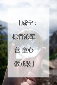 威宁：棕香沁军营 童心敬戎装