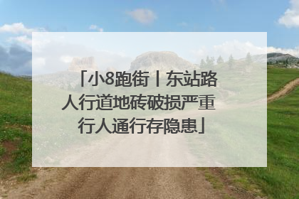 小8跑街丨东站路人行道地砖破损严重 行人通行存隐患
