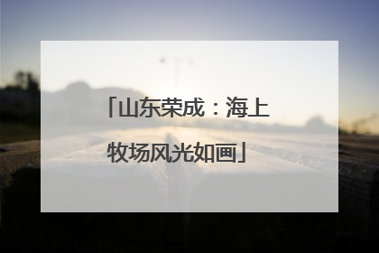 山东荣成：海上牧场风光如画