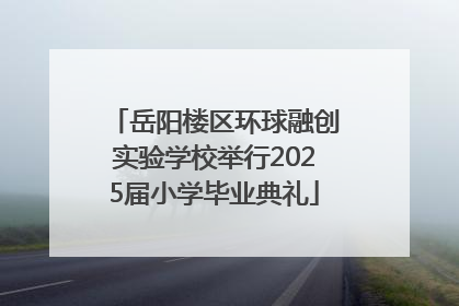 岳阳楼区环球融创实验学校举行2025届小学毕业典礼