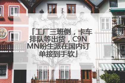 工厂三班倒，卡车排队等出货，C9NMN盼生派在国内订单接到手软