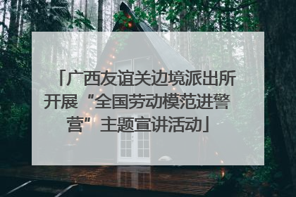 广西友谊关边境派出所开展“全国劳动模范进警营”主题宣讲活动