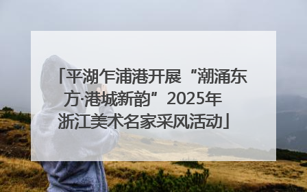 平湖乍浦港开展“潮涌东方·港城新韵”2025年浙江美术名家采风活动