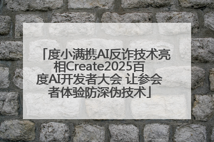 度小满携AI反诈技术亮相Create2025百度AI开发者大会 让参会者体验防深伪技术